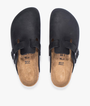 Boston natural leather oiled in black