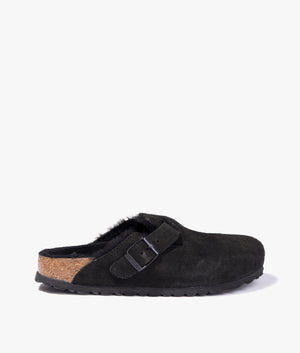 Boston shearling suede in black