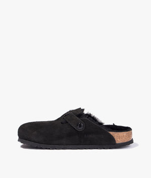 Boston shearling suede in black