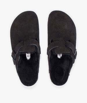 Boston shearling suede in black