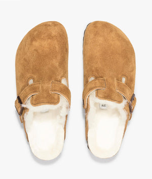 Boston shearling suede in mink