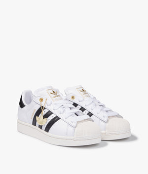 Adidas | Superstar II Trainers in White and Core Black | EQVVS Womens