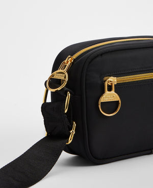 B. International qualify micro crossbody in black