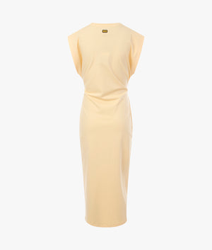 Soules midi dress in soft yellow