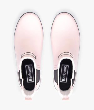 Mallow ankle wellingtons in silver peony & black