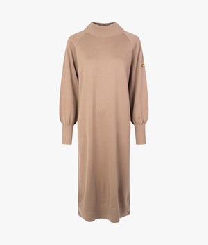 Aprila midi knit dress in camel