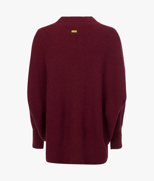 Benson knit in dark garnet