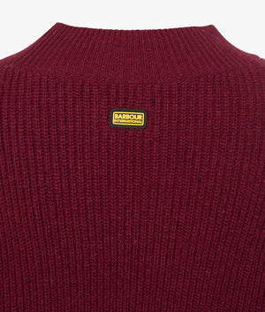 Benson knit in dark garnet