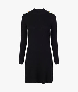 Enfield knit dress in black