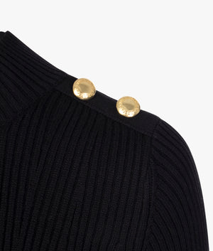Enfield knit dress in black