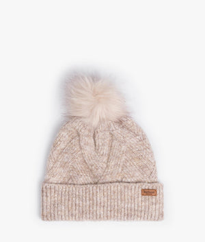 Dace cable beanie in sand beige