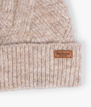 Dace cable beanie in sand beige