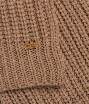 Saltburn beanie and scarf set in mink