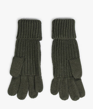 Saltburn knitted glove in olive