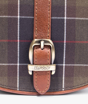Katrine classic tartan leather trim crossbody