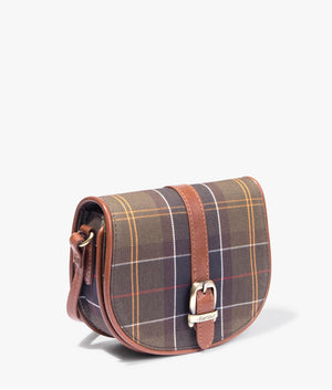 Katrine classic tartan leather trim crossbody