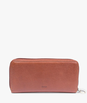 Laire leather matinee purse in brown