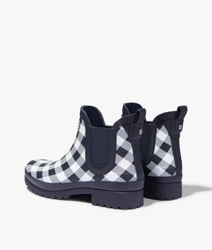 Mallow ankle wellington in navy check
