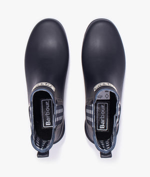Wilton ankle wellington in navy check