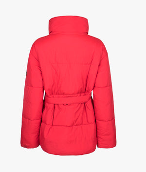 Cindy puffer in scarlet
