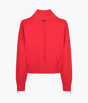 Milla knitted jumper in scarlet