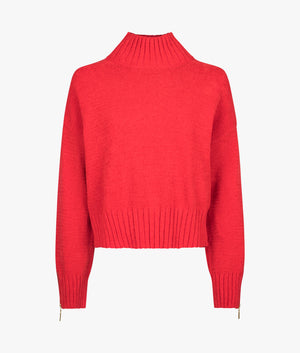 Milla knitted jumper in scarlet