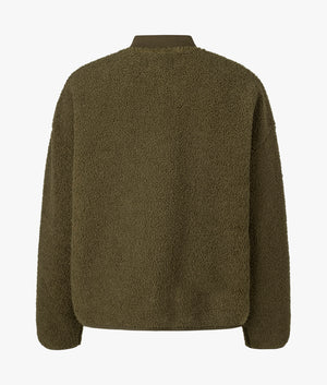 Serova fleece bomber in empire green
