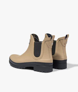 Mallow ankle boot in sandstone and black