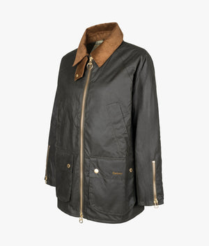 Esther wax jacket in archive olive