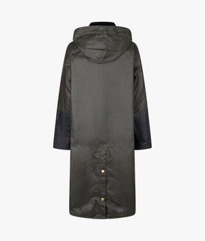 Carolyn wax coat in archive olive