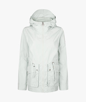 Piper showerproof jacket in light steel blue