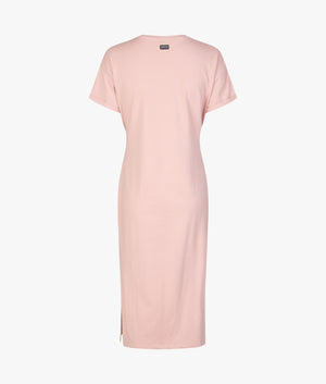 Whitson midi dress in pale mauve