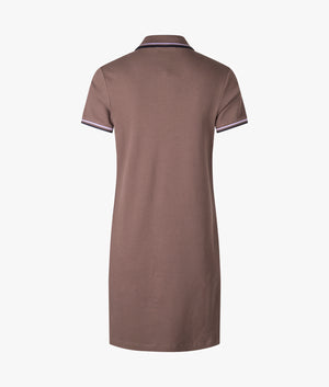 Twin tipped dress in brick