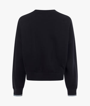 Tipped sweatshirt in black