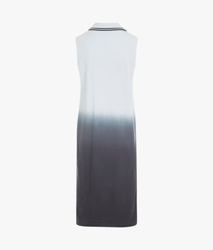 Ombre pique dress in light ice