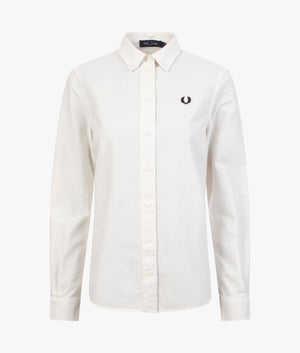 Button down shirt in snow white