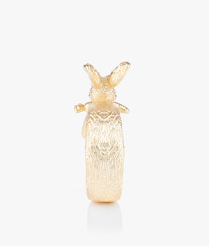 Rabbela rabbit ring in brushed gold
