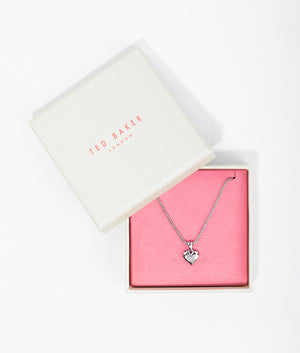 Ted Baker Jewellery Sarroha sparkle heart pendant in silver