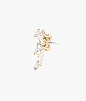 Senia serpentine crystal studs in gold