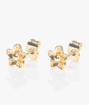 Wildie tiny flower stud earrings in gold