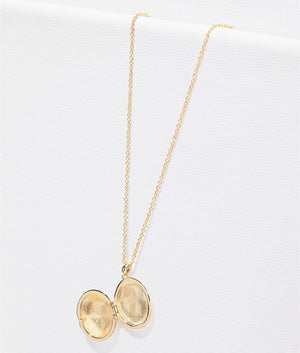 Pamel pebble lock pendant in gold