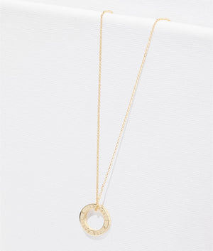 Loelle logo link pendant in gold