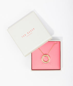 Loelle logo link pendant in gold