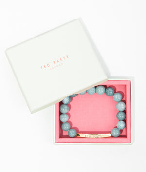 Beadie baker bead adjustable bracelet in blue