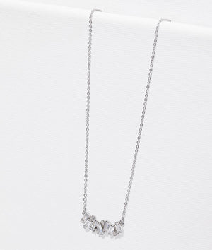 Clarita crystal cluster necklace