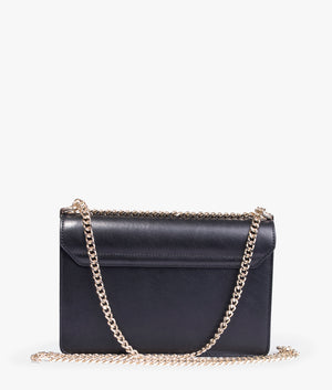 Jorjey flower eyelet crossbody in black