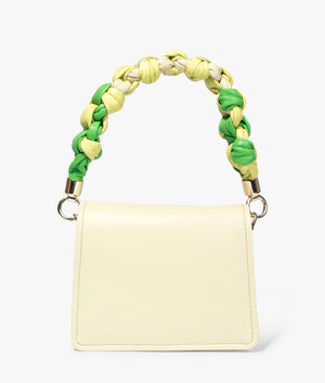 Maryse knotted handle bag in lime