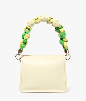 Maryse knotted handle bag in lime
