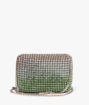 Gliters crystal mini crossbody in green