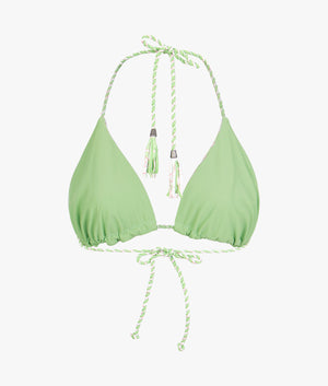 Raela reversible bikini top in green
